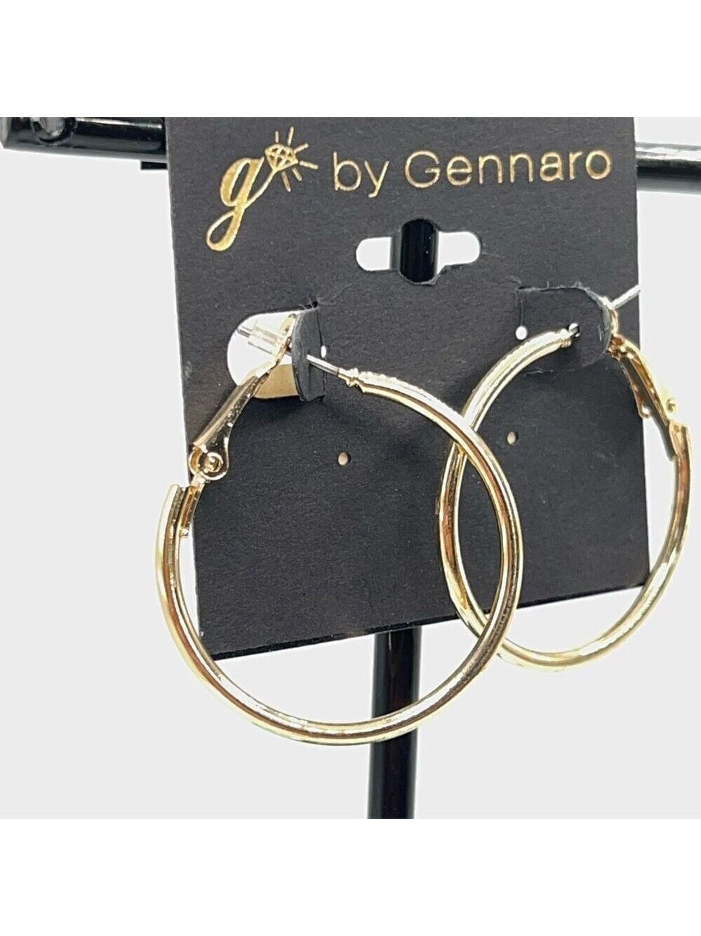 G by Gennaro Classic Gold Hoops Earrings $16ea / 3 for $25